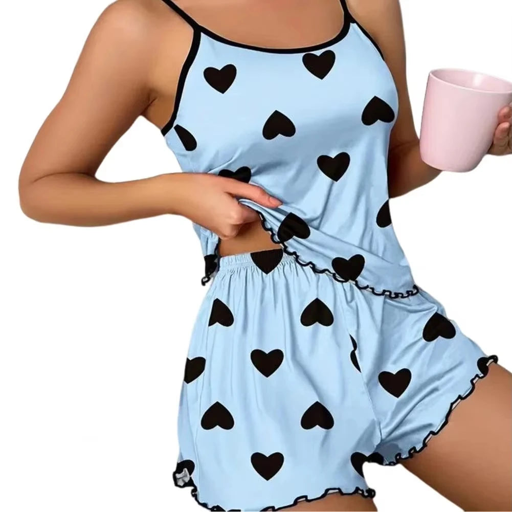Conjunto de pijama SweetBlush Hearts