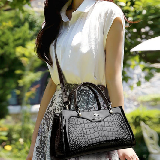 Seraphina Croc Tote