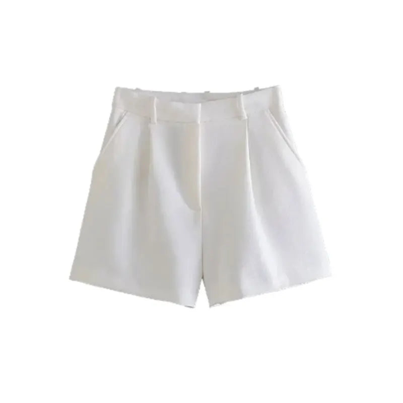 High Waist Bermuda Shorts