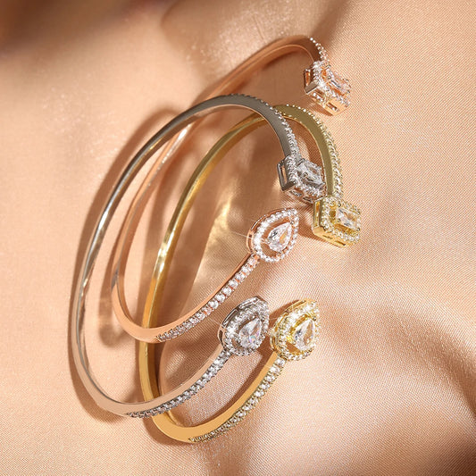 Aurelia Crystal Cuff Bracelet