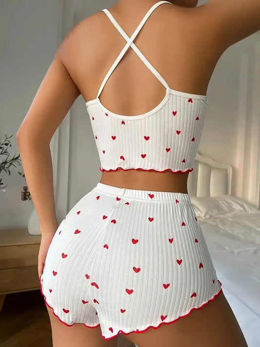 MidnightHearts Lounge Pajama Set
