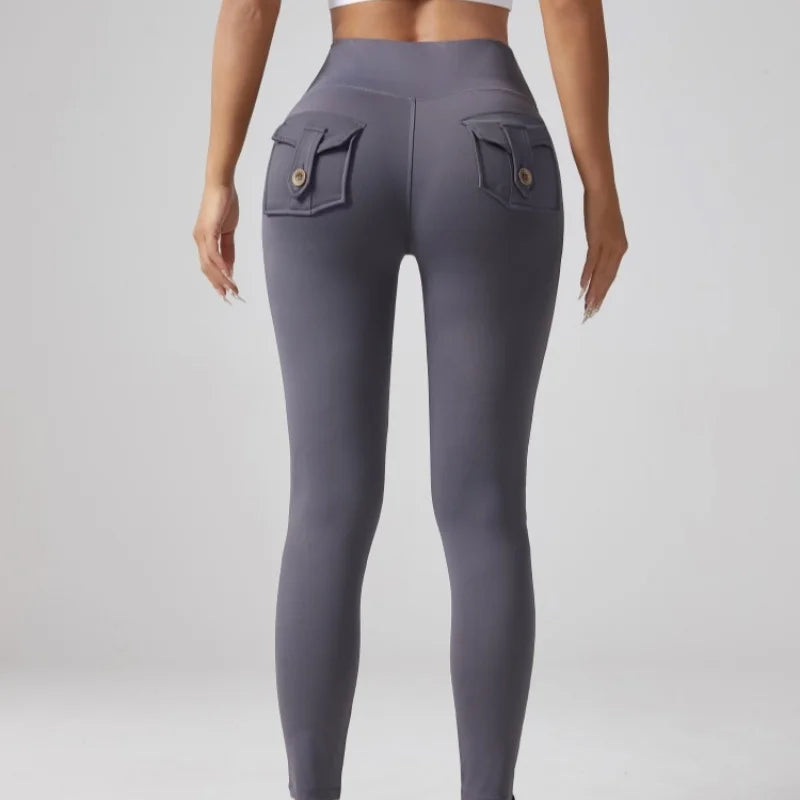 High Waist Cargo Yoga Leggings