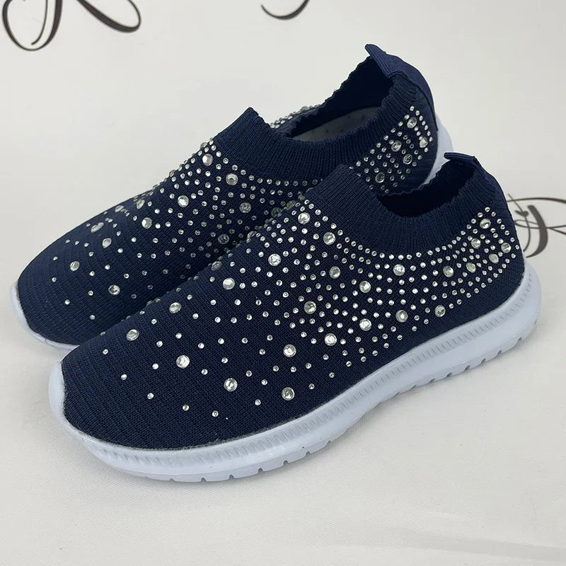 Crystal Slip-On Sneakers