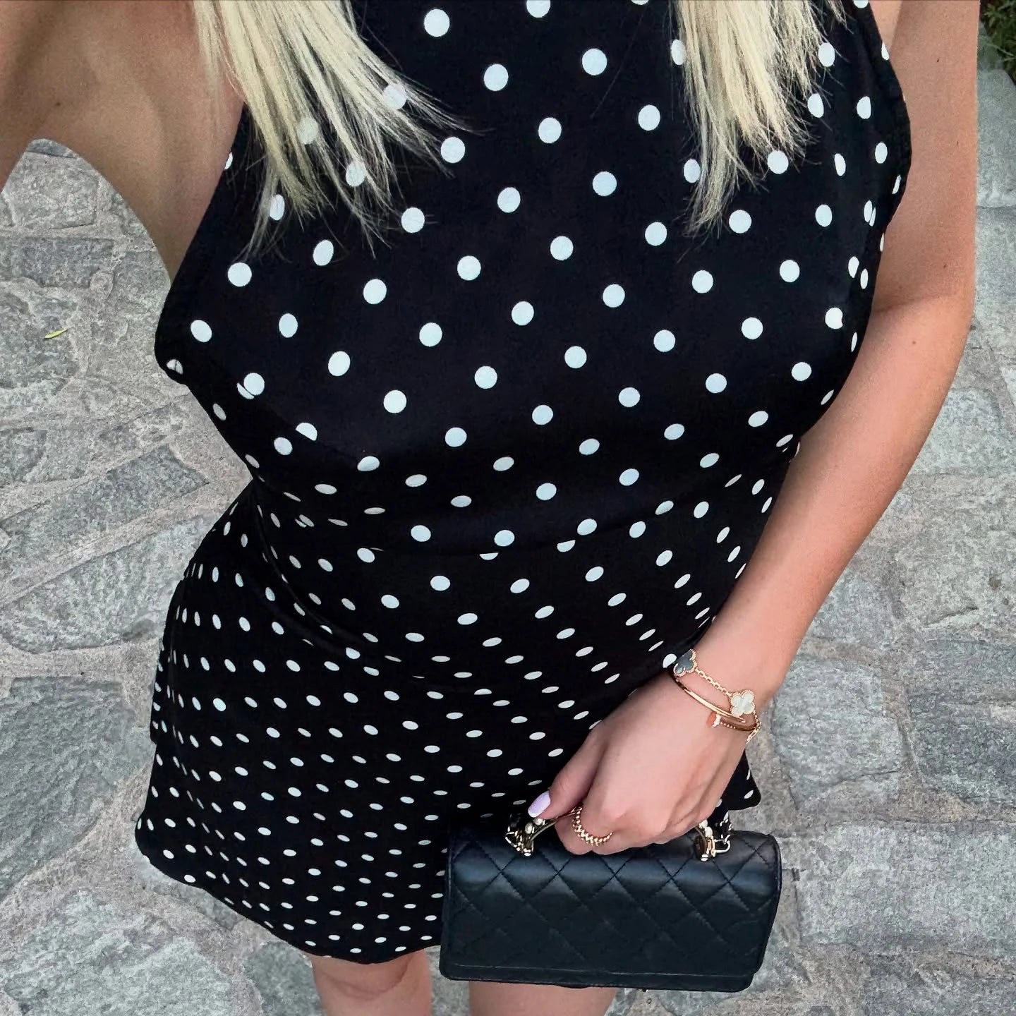 Amélie Polka Dot Mini Dress