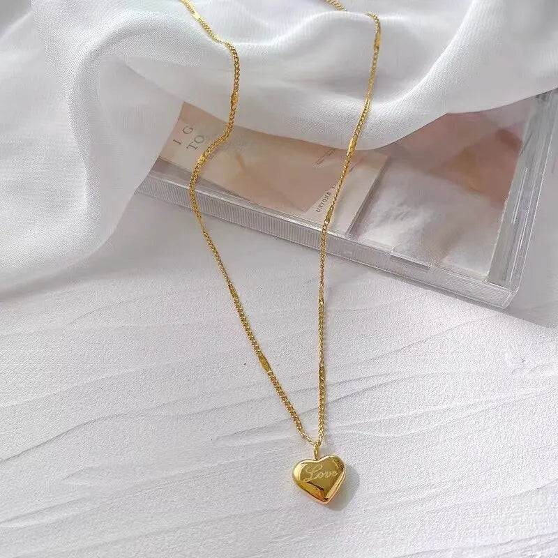 Liora Engraved Heart Necklace