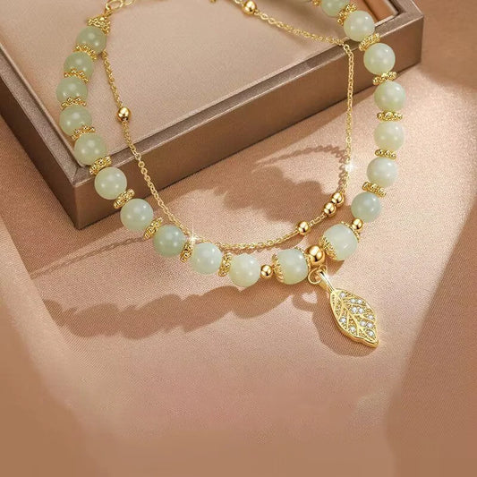 Verdara Jade Leaf Bracelet