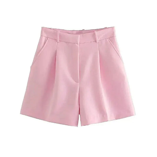 High Waist Bermuda Shorts