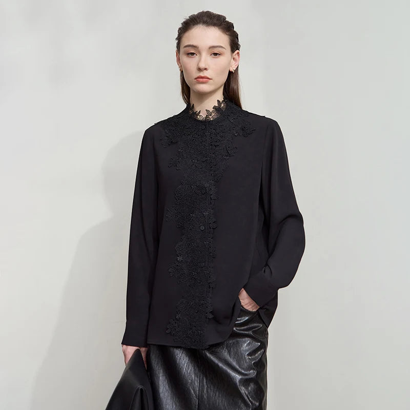 Isabelle Lace Chiffon Blouse