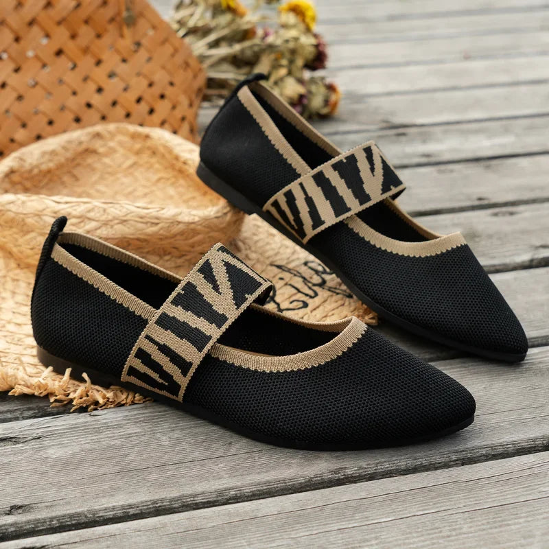 Woven Pointed Loafers