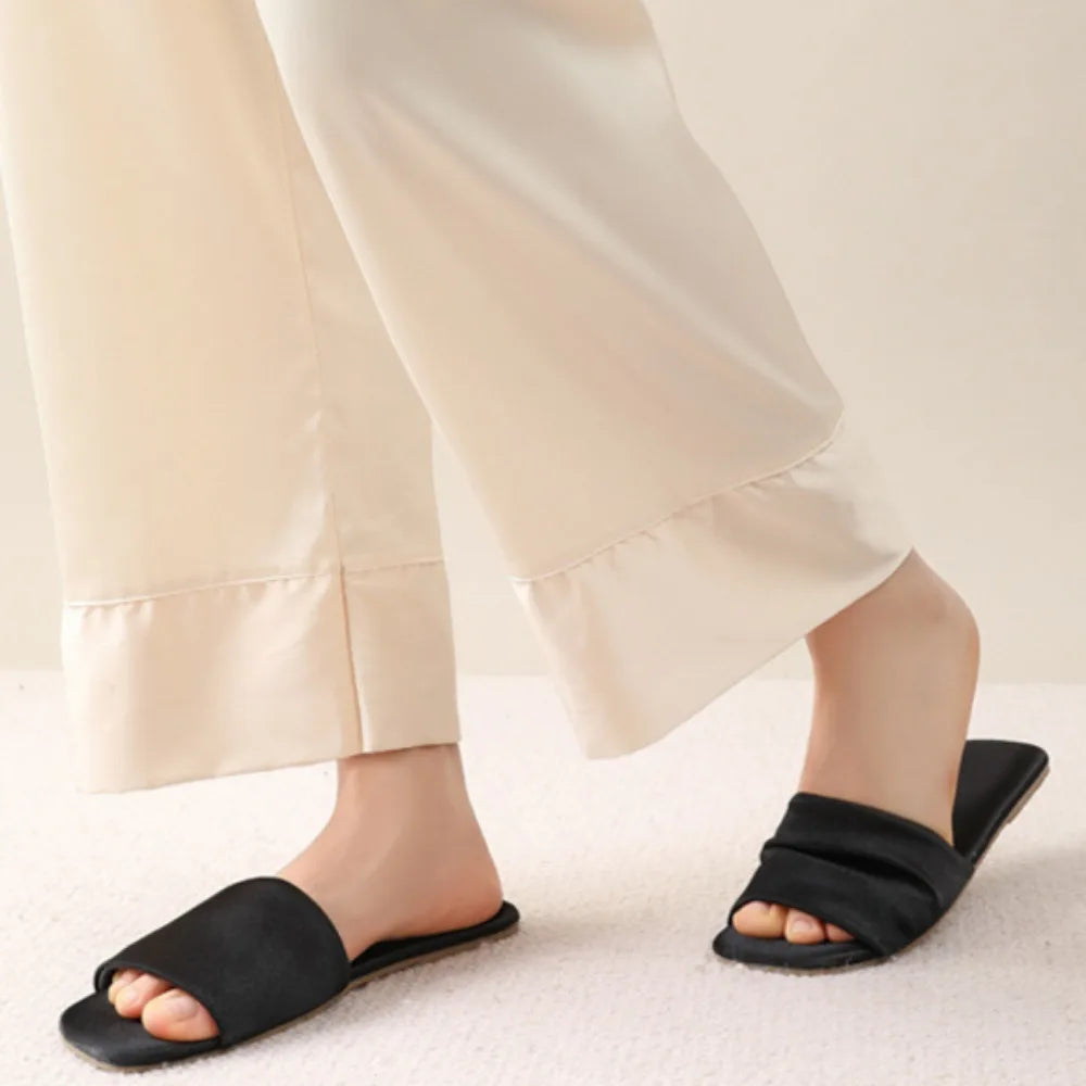 Serene Satin Slides