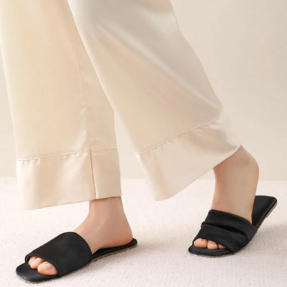 Serene Satin Slides