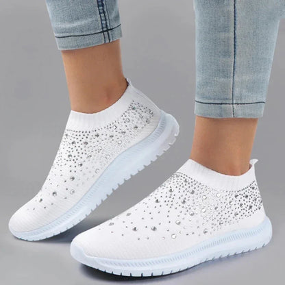 Crystal Slip-On Sneakers