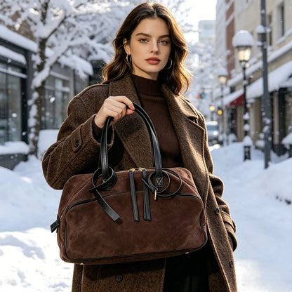 Hudson Suede Tote