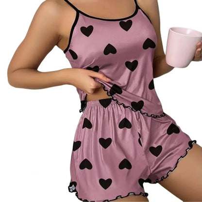 Conjunto de pijama SweetBlush Hearts