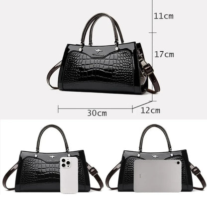 Seraphina Croc Tote