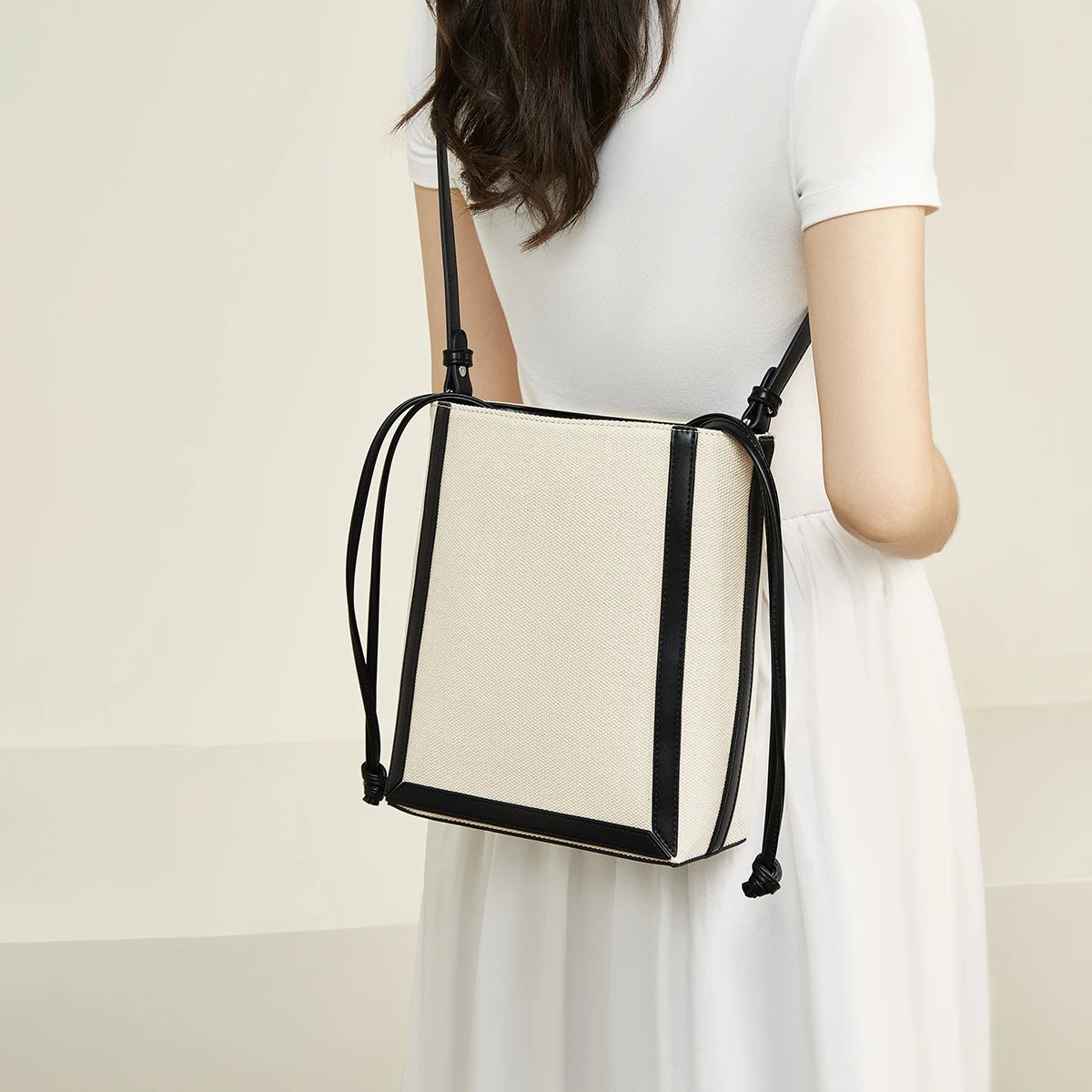 Harper Canvas Bucket Bag