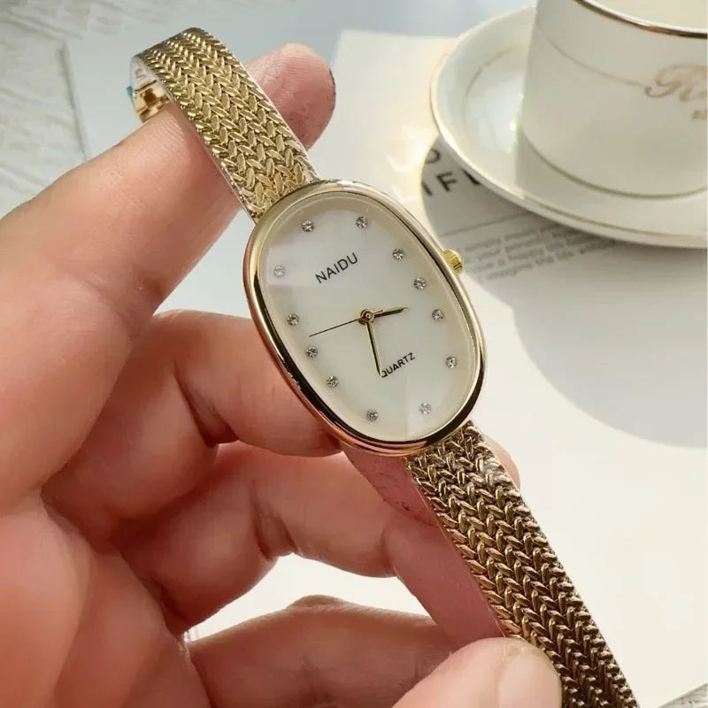 Luna Oval Crystal Watch