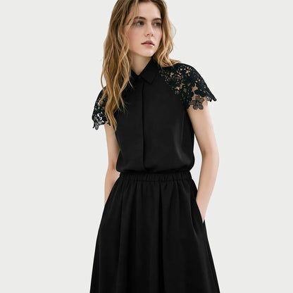 Vivienne Lace Cotton Blouse