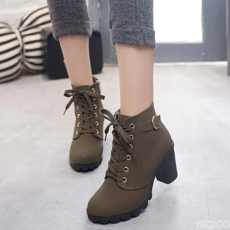 Rowan Lace-Up Ankle Boots