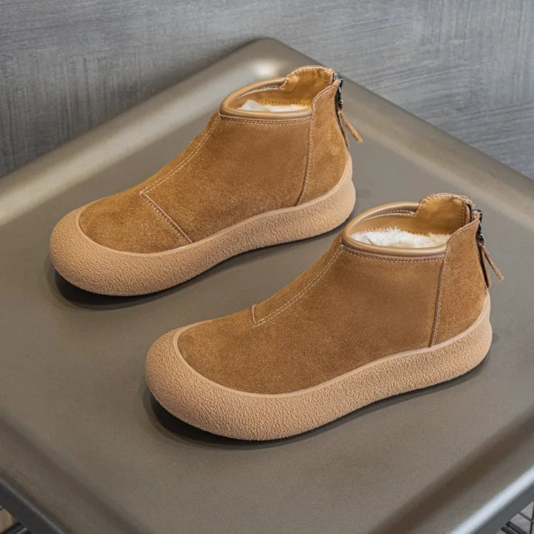 Elara Leather Winter Boots