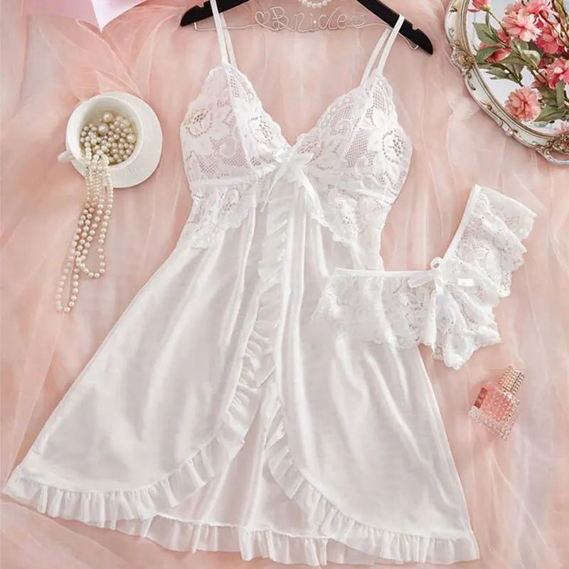 Lace Satin Sleep Set