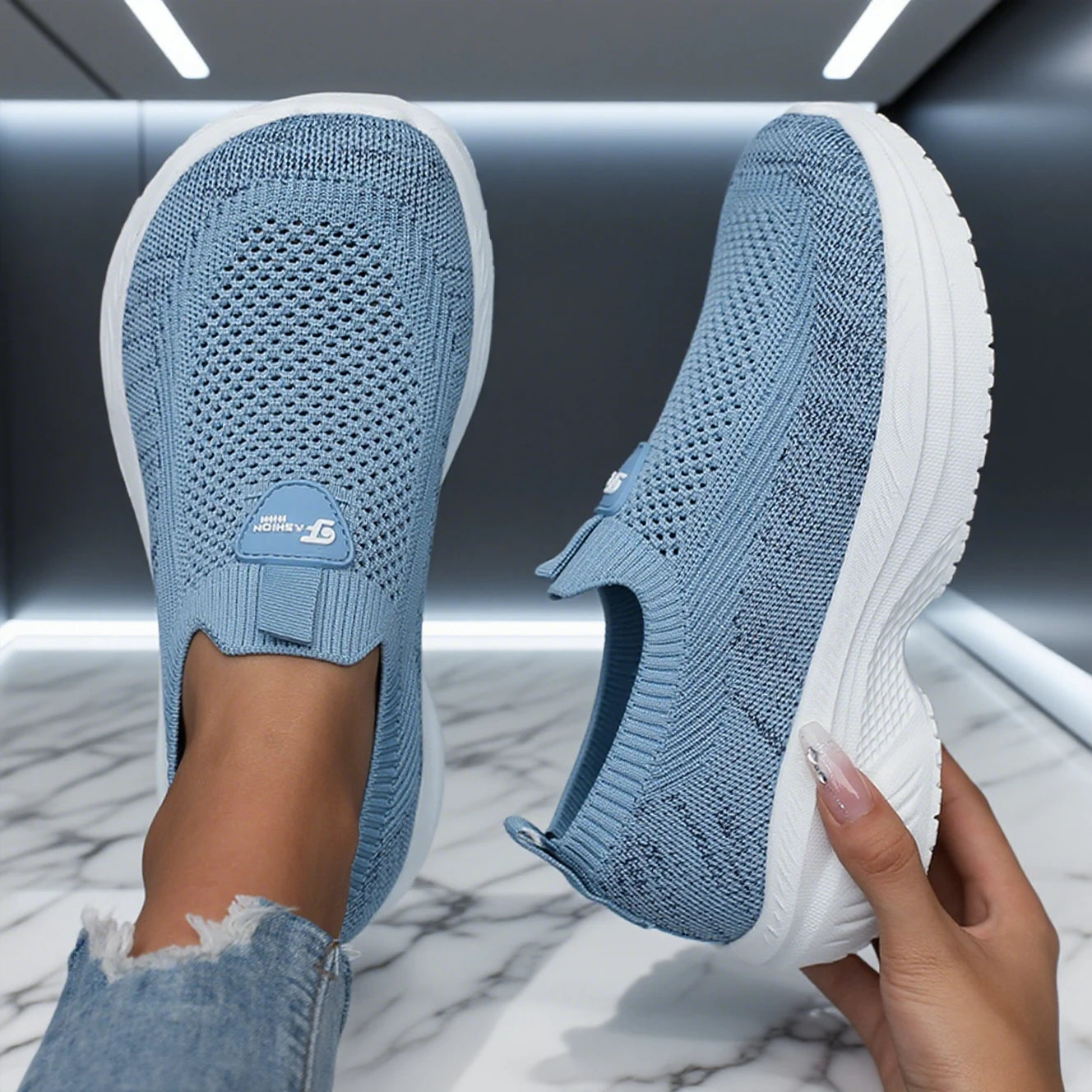 AirFlex Slip-On Walking Sneakers