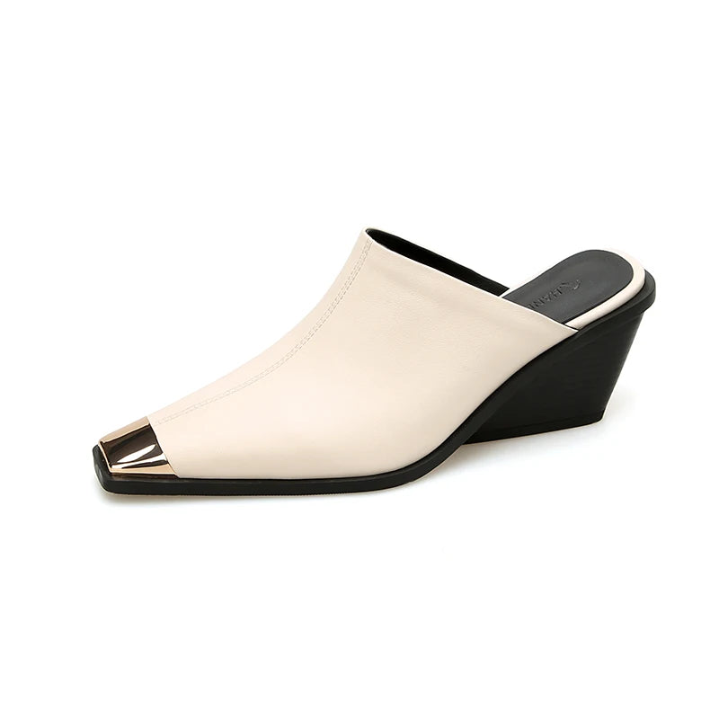 Camille Leather Mules