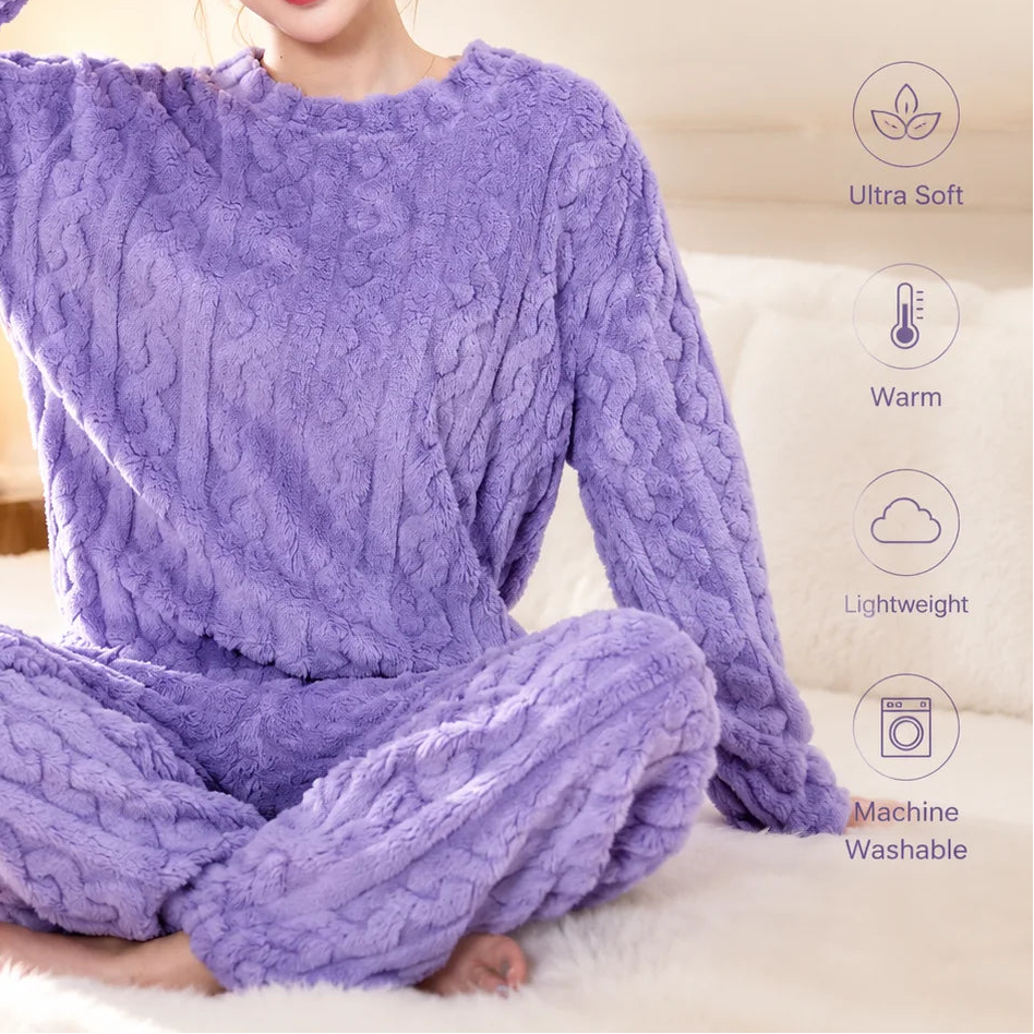 CozyCloud Plush Pajama Set