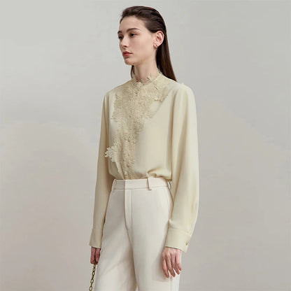 Isabelle Lace Chiffon Blouse