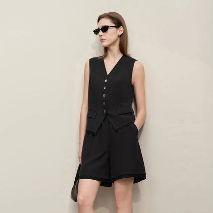 Camille Linen Blend Vest