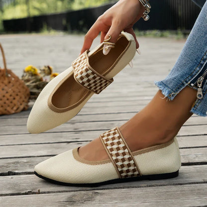 Woven Pointed Loafers