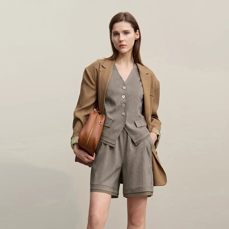 Camille Linen Blend Vest