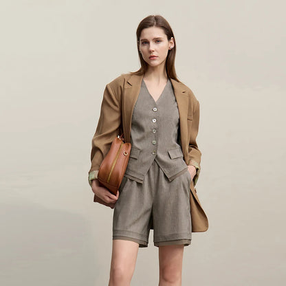 Camille Linen Blend Vest