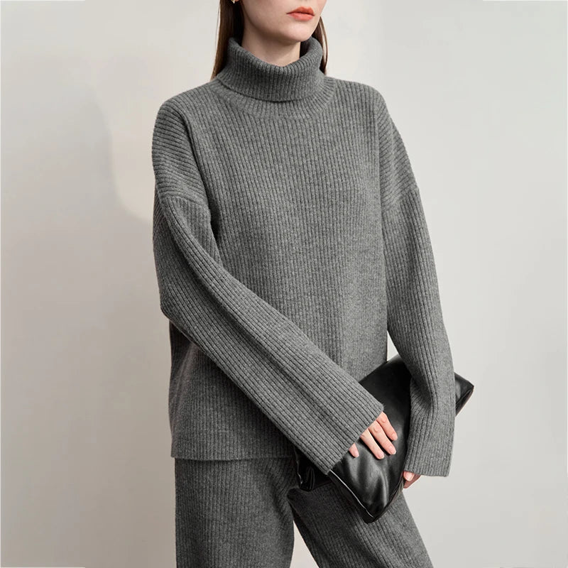 Ava Turtleneck Knit Set