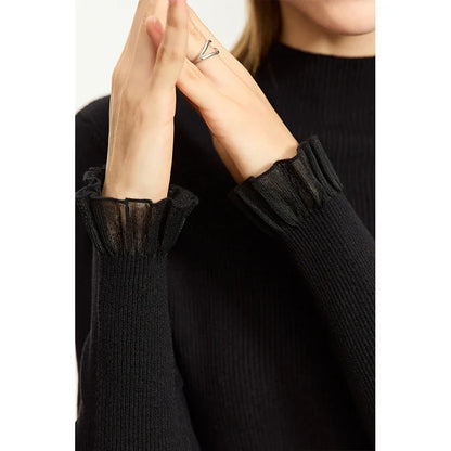 Elise Mock Neck Knit Sweater
