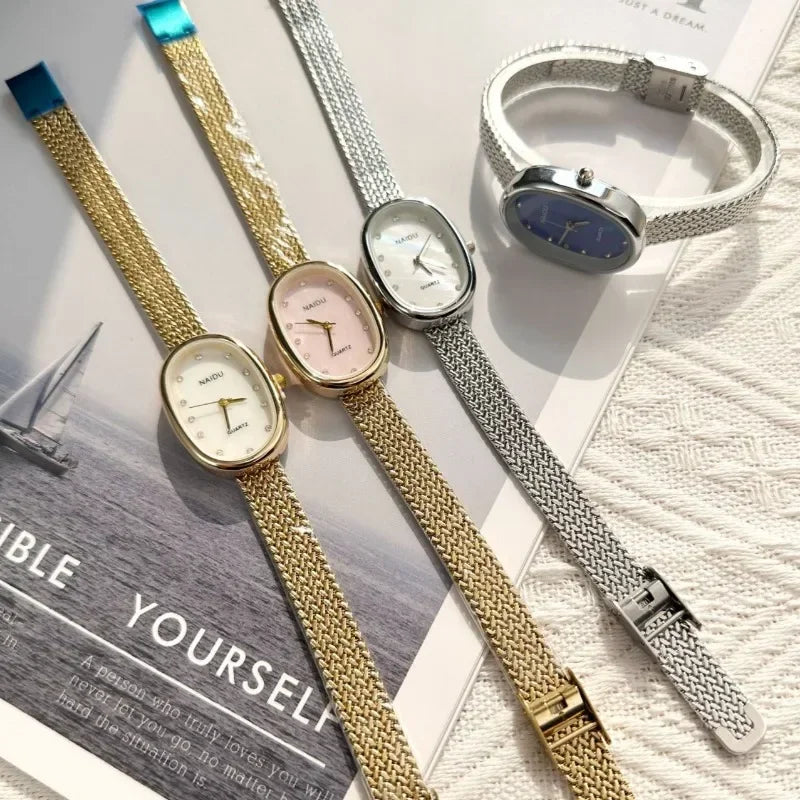 Luna Oval Crystal Watch