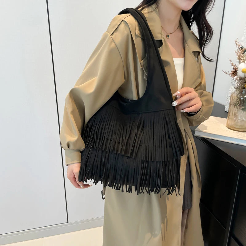 Willow Fringe Hobo Bag