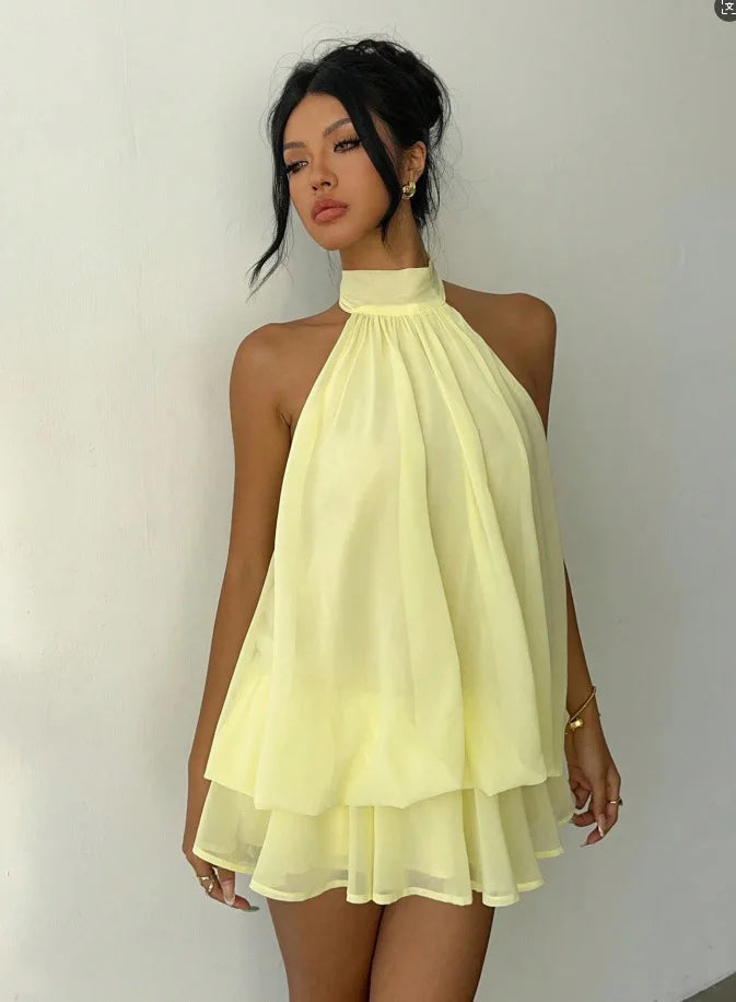 Sienna Backless Mini Dress