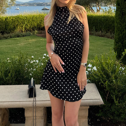 Amélie Polka Dot Mini Dress