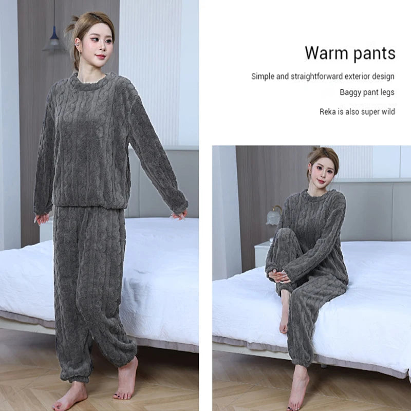 CozyCloud Plush Pajama Set