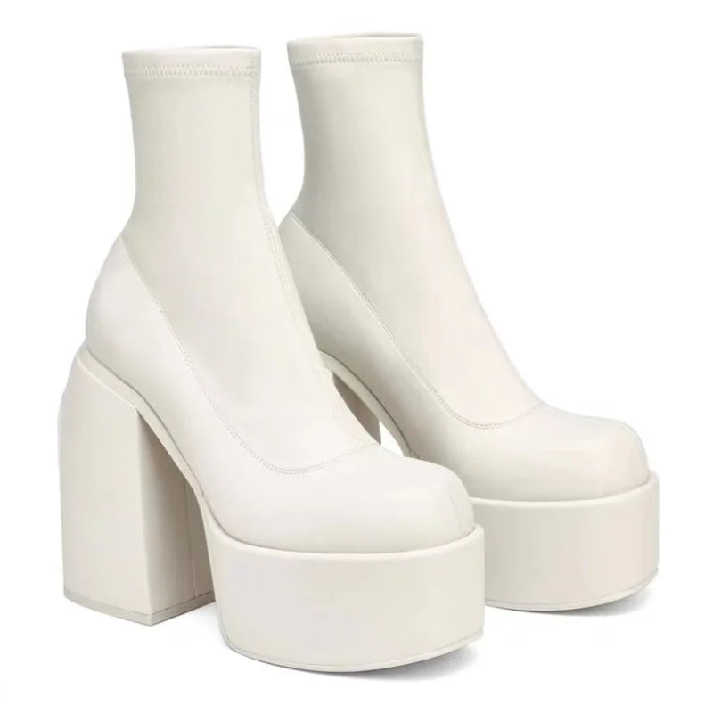 Milan Platform Ankle Boots