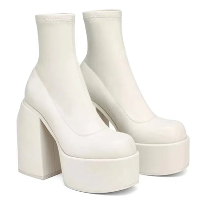 Milan Platform Ankle Boots