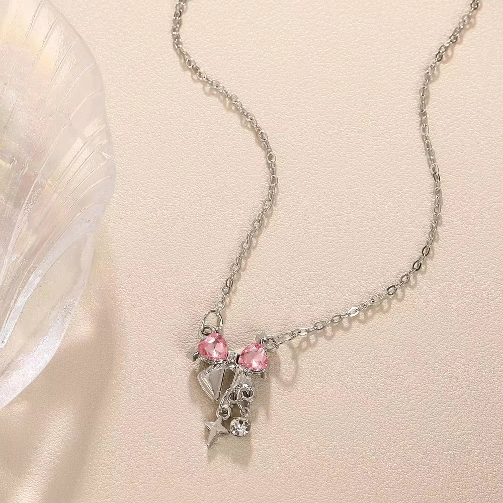Roselle Bow Necklace