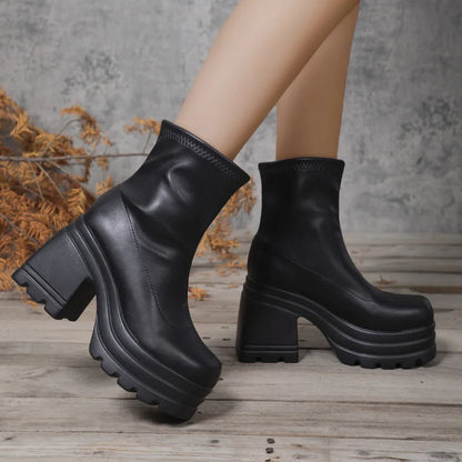 Milan Platform Ankle Boots