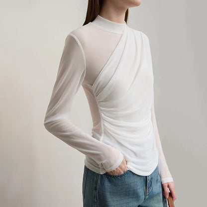 Camille Mesh Knit Top