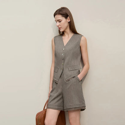 Harper Linen Blend Shorts