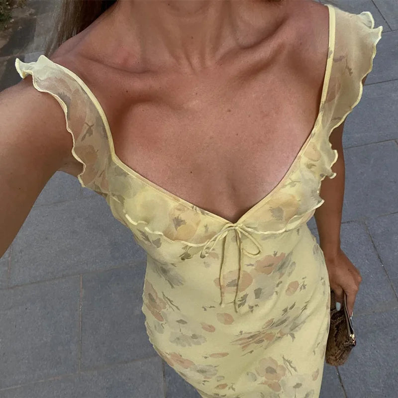 Amélie Floral Maxi Dress