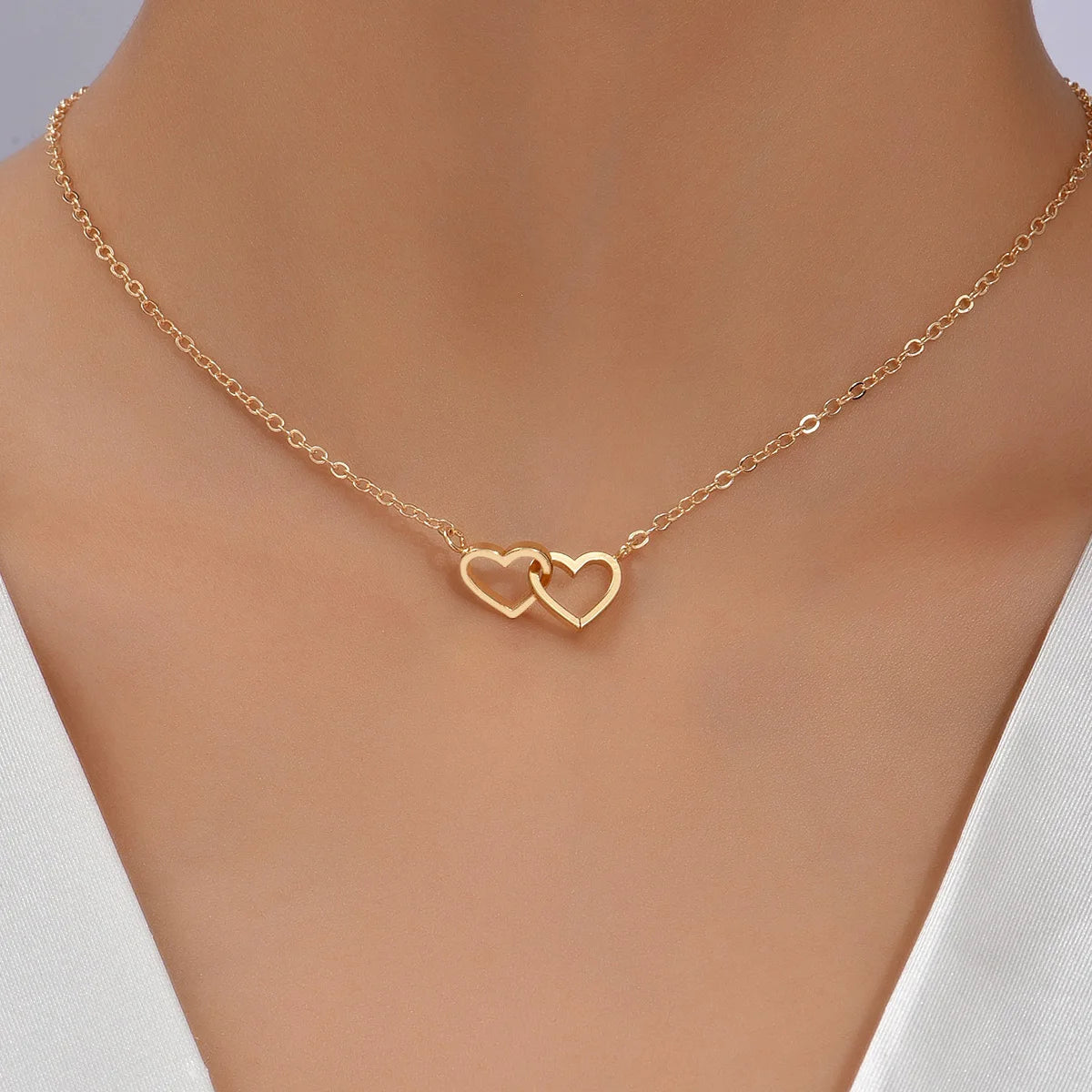Amora Twin Heart Necklace