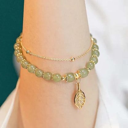 Verdara Jade Leaf Bracelet