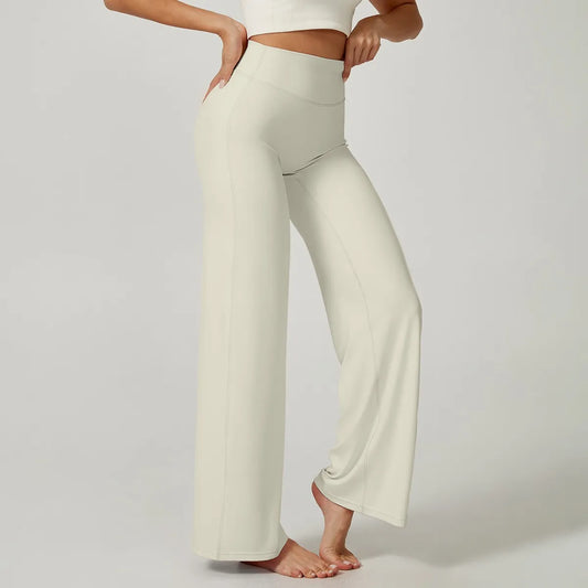 High Waist Straight Leg Yoga Pants